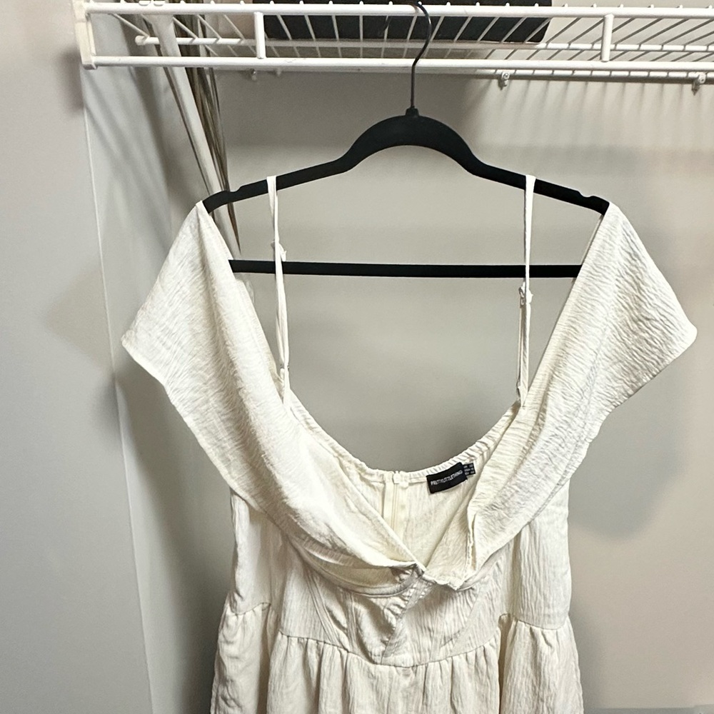 Elegant White Off-Shoulder Romper